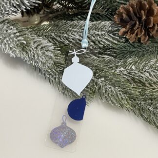 Bookmark - Navy Bauble