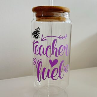 Teacher Fuel glass cup