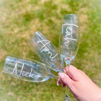 Personalised Champagne Glass